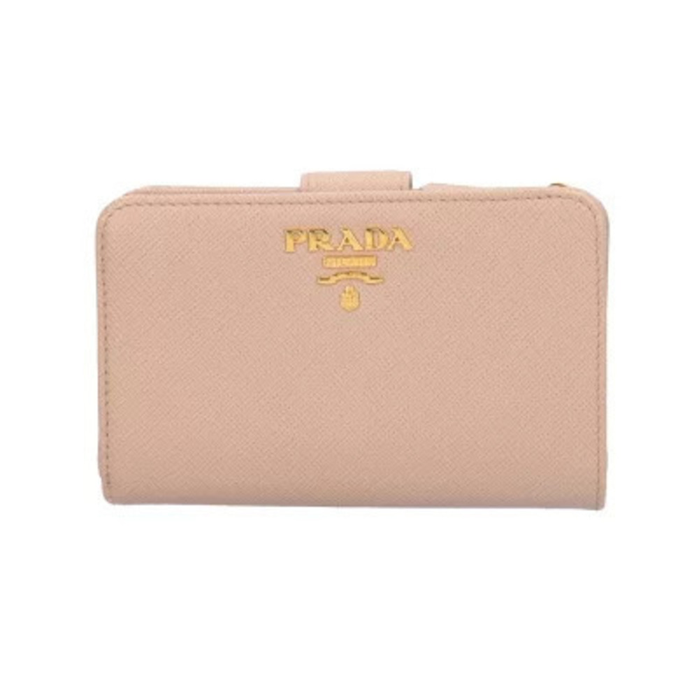 Prada Saffiano Bi fold Wallet Leather